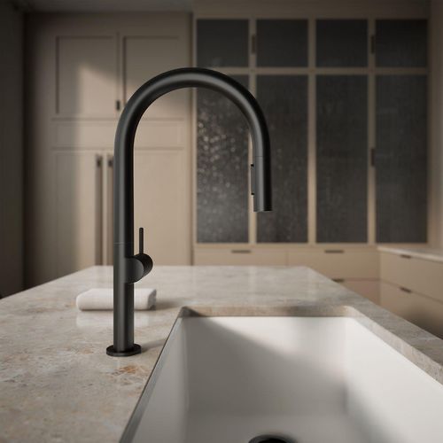 Main product image of Components Pull-Down Kitchen Sink Faucet with Two-Function Sprayhead (Matte Black), K-28268-BL
