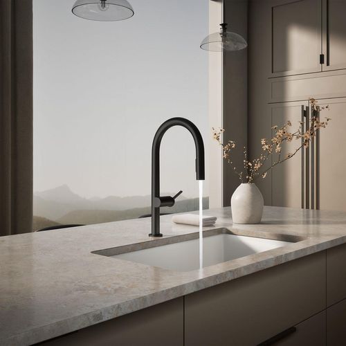 Main product image of Components Pull-Down Kitchen Sink Faucet with Two-Function Sprayhead (Matte Black), K-28268-BL