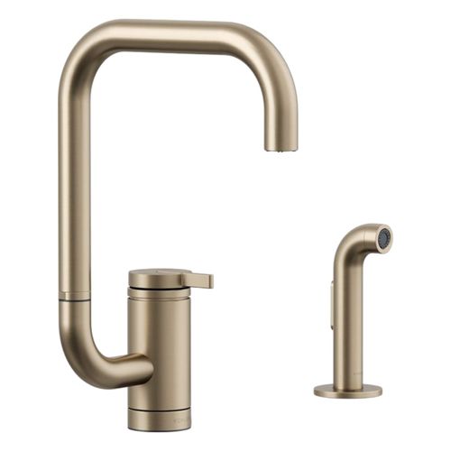 Main product image of Components Single-Handle Kitchen Sink Faucet w/ Two-Function Extended-Reach Spout And Side Sprayer (Vibrant Brushed Bronze), K-28274-BV
