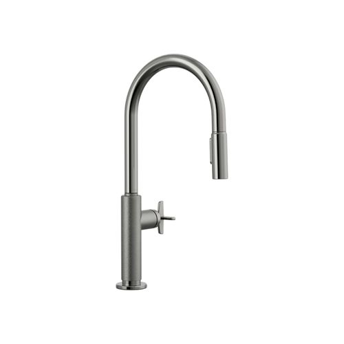 Main product image of Billet Pull-Down Kitchen Sink Faucet w/ Two-Function Sprayhead (Vibrant Titanium), K-28669-3-TT
