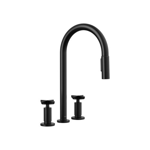 Main product image of Billet Pull-Down Kitchen Sink Faucet w/ Two-Function Sprayhead (Matte Black), K-28671-3-BL