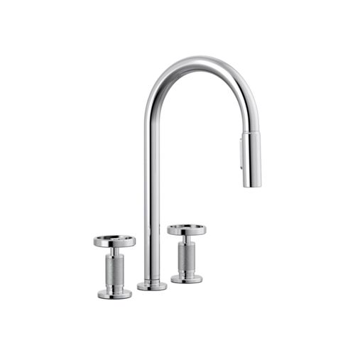 Main product image of Billet Pull-Down Kitchen Sink Faucet w/ Two-Function Sprayhead (Polished Chrome), K-28671-9-CP