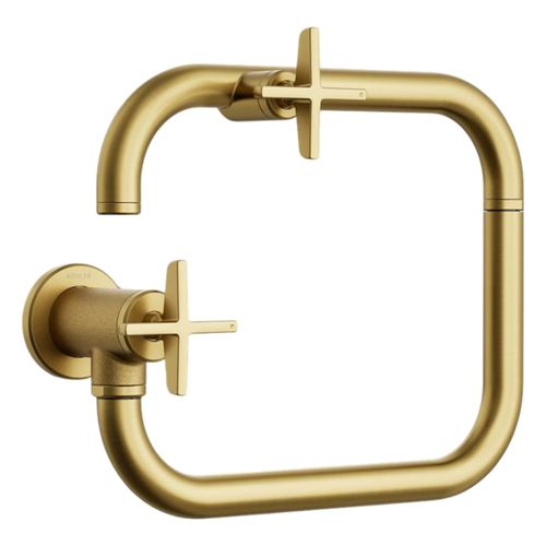 Main product image of Billet Wall-Mount Pot Filler (Vibrant Brushed Moderne Brass), K-28678-3-2MB