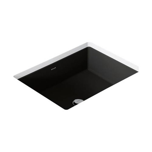 Main product image of 19-3/4" Rectangular Undermount Bathroom Sink (Black/Black), K-2882-7
