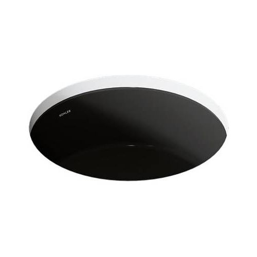 Main product image of 15-3/4" Round Undermount Bathroom Sink (Black/Black), K-2883-7