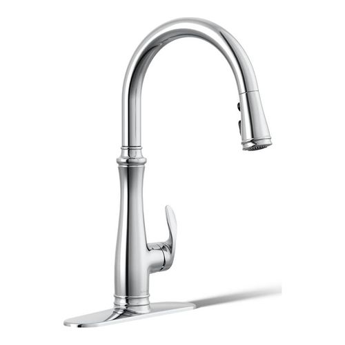 Main product image of Touchless Pull-Down Kitchen Sink Faucet w/ Three-Function Sprayhead (Polished Chrome), K-29108-CP