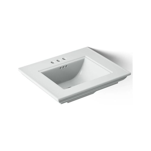 Main product image of 25" Pedestal/Console Table Bathroom Sink (Ice Grey), K-29999-4-95
