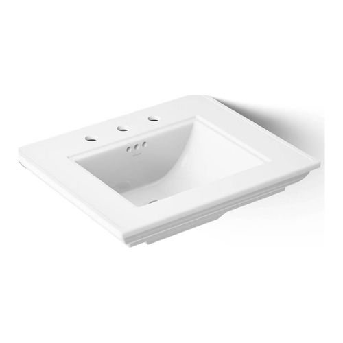 Main product image of 25" Pedestal/Console Table Bathroom Sink (White), K-29999-8-0