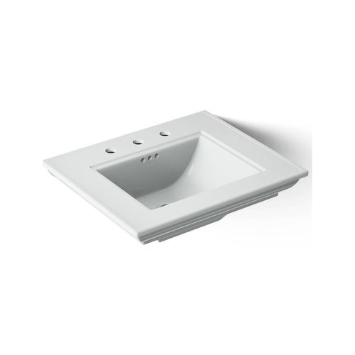 Main product image of 25" Pedestal/Console Table Bathroom Sink (Ice Grey), K-29999-8-95