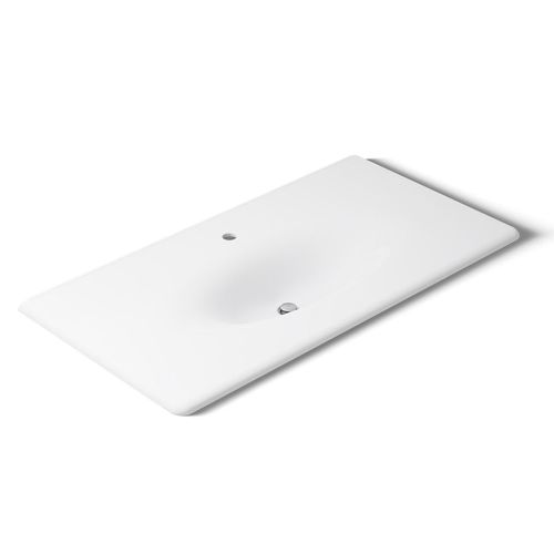Main product image of 43" Enameled Cast Iron Vanity Top w/ Integrated Oval Sink (White), K-3052-1-0