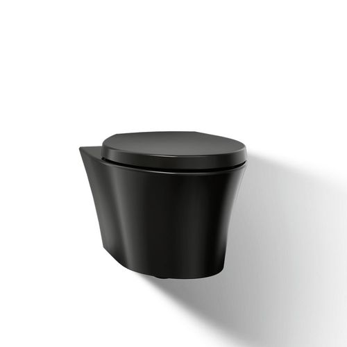 Main product image of Wall-Hung Compact Elongated Toilet, Dual-Flush (Black/Black), K-31539-7