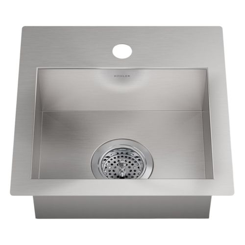 Main product image of Vault 15" Top-/Undermount Single-Bowl Bar Sink (Stainless Steel), K-32027-1-NA