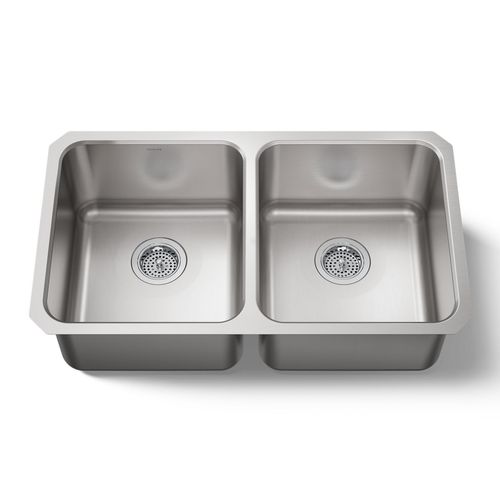 Main product image of 31-1/2" Undermount Double-Bowl Kitchen Sink (Stainless Steel), K-3350-NA