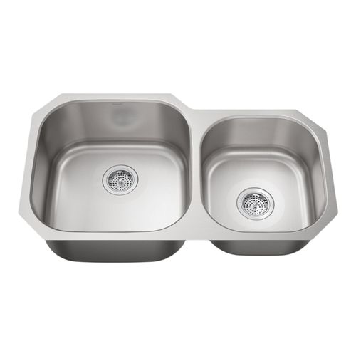 Main product image of Undertone 35-1/4 Undermount Double-Bowl Kitchen Sink (Stainless Steel), K-3356-NA