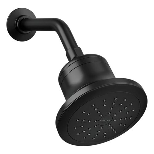 Main product image of Cinq Round Single-Function Filtered Showerhead, 2.5 Gpm (Matte Black), K-33631-Y-BL