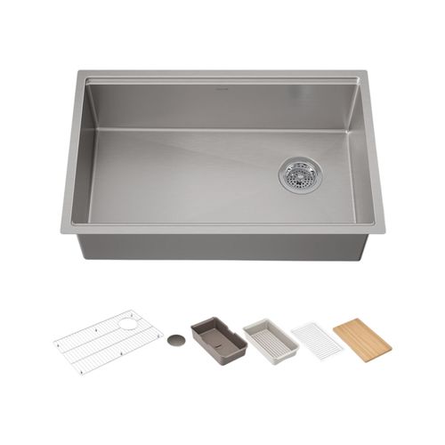 Main product image of Strive 29" Undermount Single-Bowl Workstation Kitchen Sink (Stainless Steel), K-33660-PC-NA