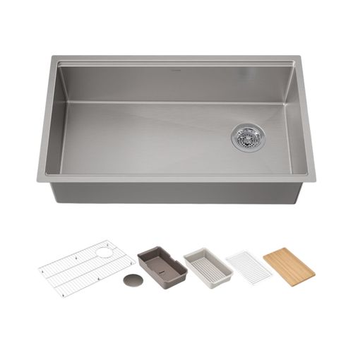 Main product image of Strive 32" Undermount Single-Bowl Workstation Kitchen Sink (Stainless Steel), K-33662-PC-NA