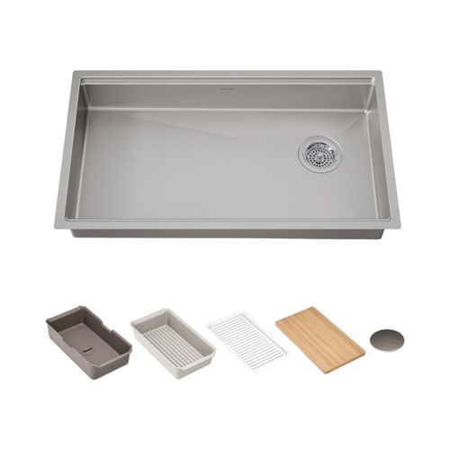 Main product image of Strive 32" Undermount Single-Bowl Workstation Kitchen Sink (Stainless Steel), K-33663-PC-NA