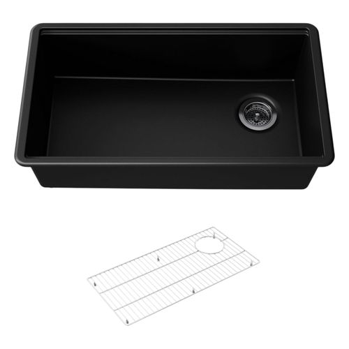 Main product image of Billings 32-1/2" Undermount Single-Bowl Kitchen Sink (Matte Black), K-33710-CM1