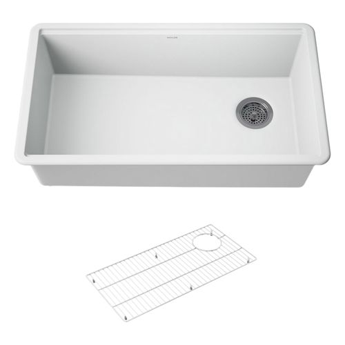 Main product image of Billings 32-1/2" Undermount Single-Bowl Kitchen Sink (Matte White), K-33710-CM6