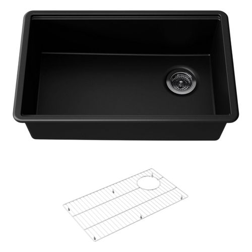 Main product image of Billings 29" Undermount Single-Bowl Kitchen Sink (Matte Black), K-33712-CM1