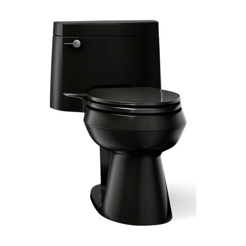 Main product image of One-Piece Elongated Toilet w/ Concealed Trapway, 1.28 Gpf (Black/Black), K-3619-7