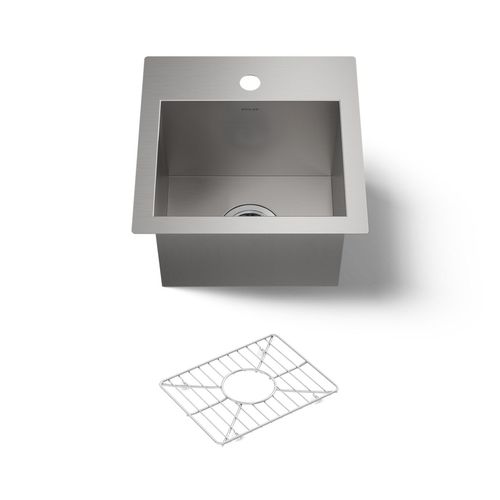 Main product image of 15" Top-/Undermount Bar Sink (Stainless Steel), K-3840-1-NA