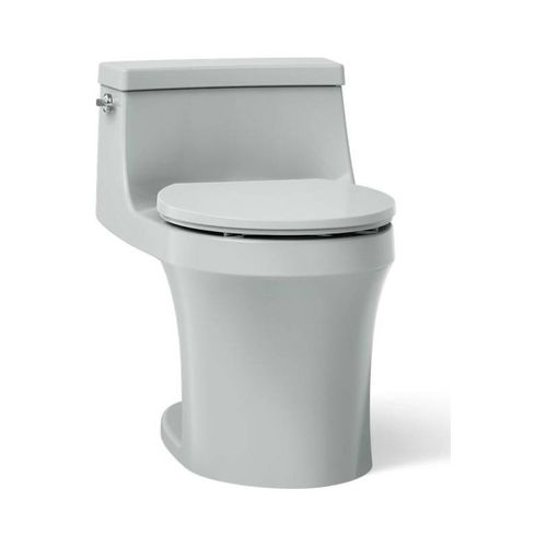 Main product image of One-Piece Round-Front Toilet, 1.28 Gpf (Ice Grey), K-4007-95