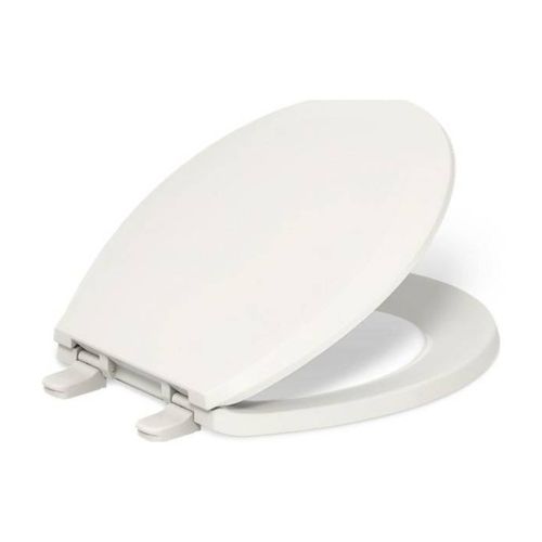 Main product image of Quick-Release Round-Front Toilet Seat (Biscuit), K-4662-96