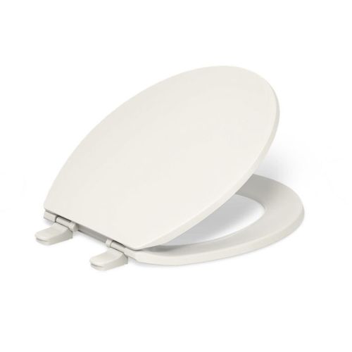 Main product image of Brevia Quick-Release Round-Front Toilet Seat (Biscuit), K-4775-96