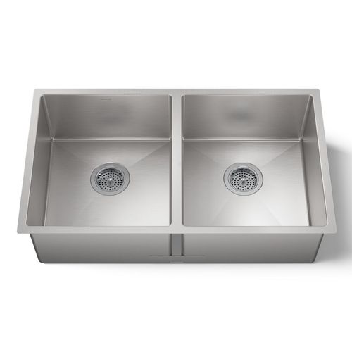 Main product image of 32" Undermount Double-Bowl Kitchen Sink w/ Accessories (Stainless Steel), K-5281-NA