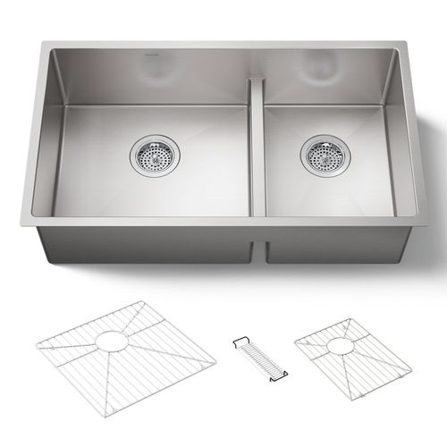 Main product image of Smart Divide 32" Undermount Double-Bowl Kitchen Sink (Stainless Steel), K-5284-NA