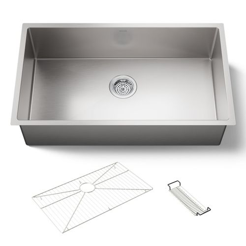 Main product image of 32" Undermount Single-Bowl Kitchen Sink w/ Accessories (Stainless Steel), K-5285-NA
