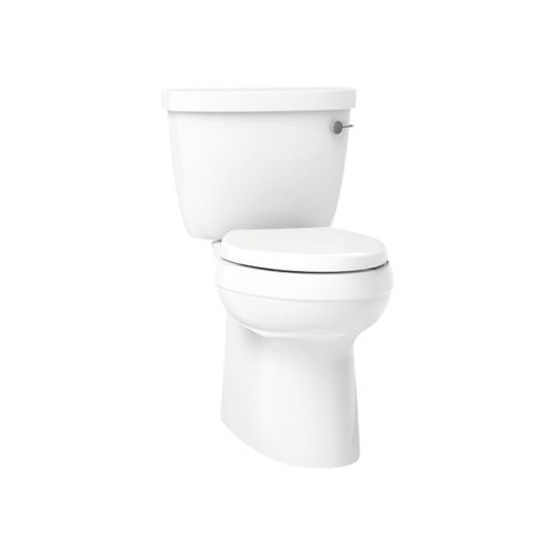 Main product image of Cimarron Two-Piece Elongated Toilet w/ Skirted Trapway, 1.28 Gpf (White), K-5310-RA-0