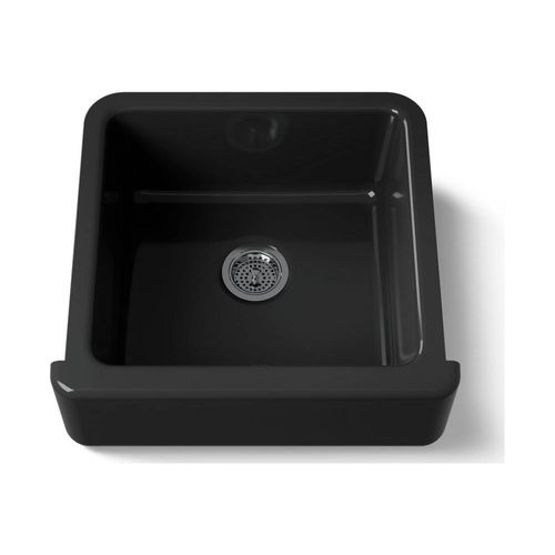 Main product image of 23-1/2" Undermount Single-Bowl Farmhouse Kitchen Sink (Black/Black), K-5665-7