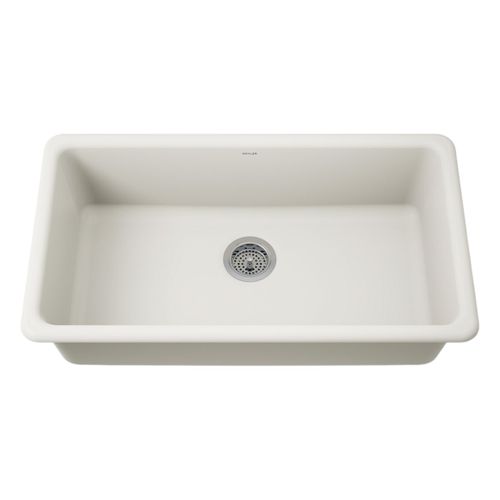 Main product image of Iron/Tones 33" Top-/Undermount Single-Bowl Kitchen Sink (Biscuit), K-5707-96