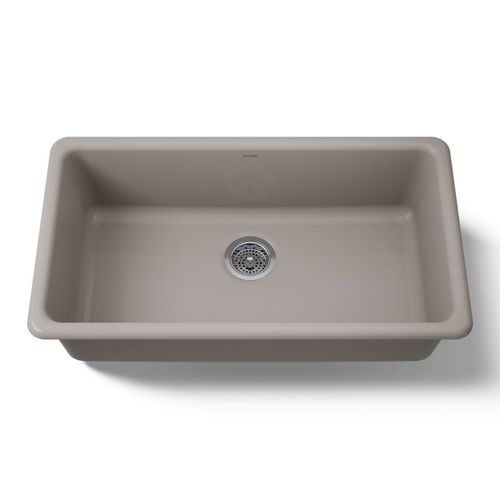 Main product image of 33" Top-/Undermount Single-Bowl Kitchen Sink (Truffle), K-5707-TRF