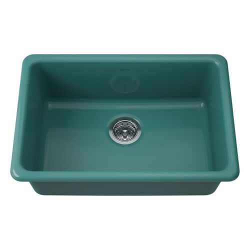 Main product image of Iron/Tones 27" Top-/Undermount Single-Bowl Kitchen Sink (Teal), K-5708-17