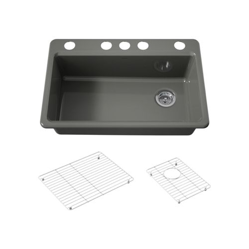 Main product image of Riverby 33" Undermount Single-Bowl Kitchen Sink (Thunder Grey), K-5871-5UA1-58