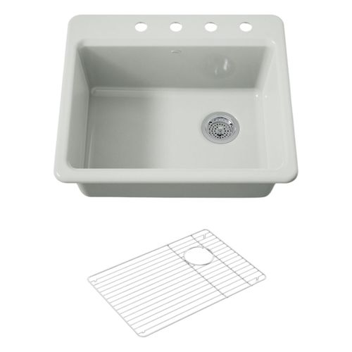 Main product image of Riverby 25" Top-Mount Single-Bowl Kitchen Sink (Sea Salt), K-5872-4A1-FF