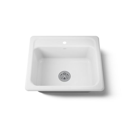Main product image of 25" Top-Mount Single-Bowl Kitchen Sink (White), K-5964-1-0