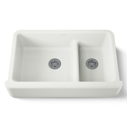 Main product image of Smart Divide 35-3/4" Undermount Double-Bowl Farmhouse Kitchen Sink (Dune), K-6427-NY