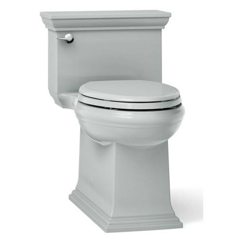 Main product image of One-Piece Compact Elongated Toilet w/ Skirted Trapway, 1.28 Gpf (Ice Grey), K-6428-95
