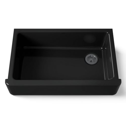 Main product image of 35-3/4" Undermount Single-Bowl Farmhouse Kitchen Sink (Black/Black), K-6489-7