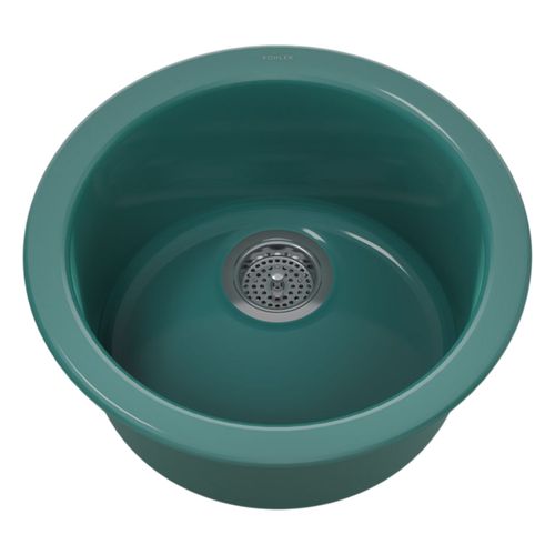 Main product image of Porto Fino 18-1/2" Top-/Undermount Single-Bowl Bar Sink (Teal), K-6565-17