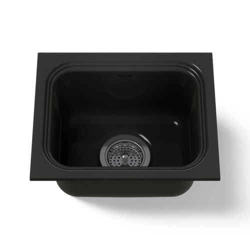 Main product image of 15" Undermount Single-Bowl Bar Sink (Black/Black), K-6589-U-7