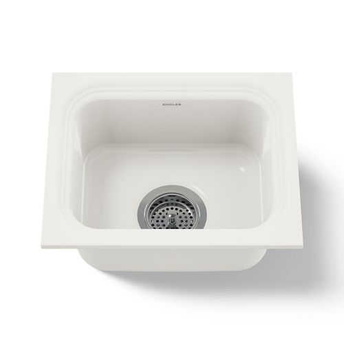 Main product image of 15" Undermount Single-Bowl Bar Sink (Biscuit), K-6589-U-96