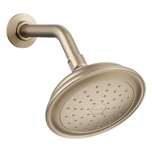 Main product image of Artifacts Single-Function Showerhead, 1.75 Gpm (Vibrant Brushed Bronze), K-72774-G-BV
