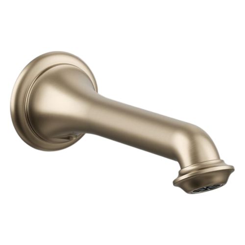 Main product image of Artifacts Wall-Mount Bath Spout w/ Turned Design (Vibrant Brushed Bronze), K-72792-BV