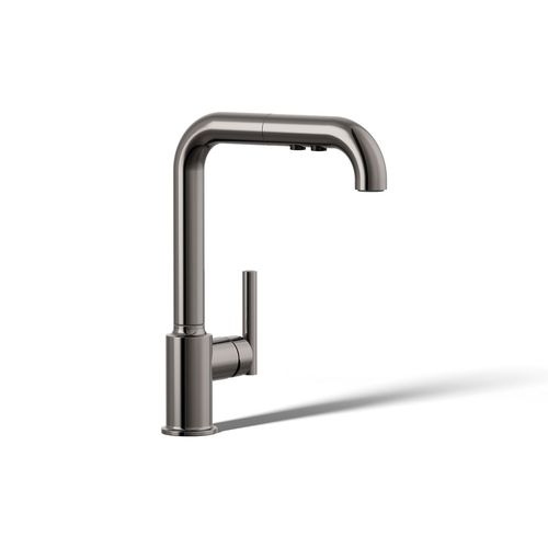 Main product image of Pull-Out Kitchen Sink Faucet w/ Three-Function Sprayhead (Vibrant Titanium), K-7505-TT